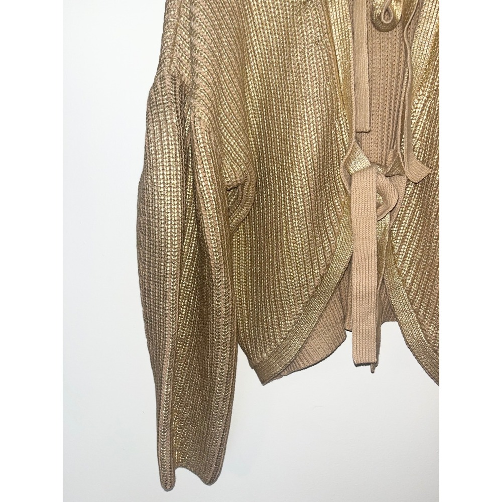 Kika Vargas x Target Metallic Gold‎ Back Tie Limited Edition Sweater Women's | L - Picture 8 of 15